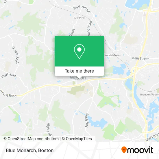 Blue Monarch map
