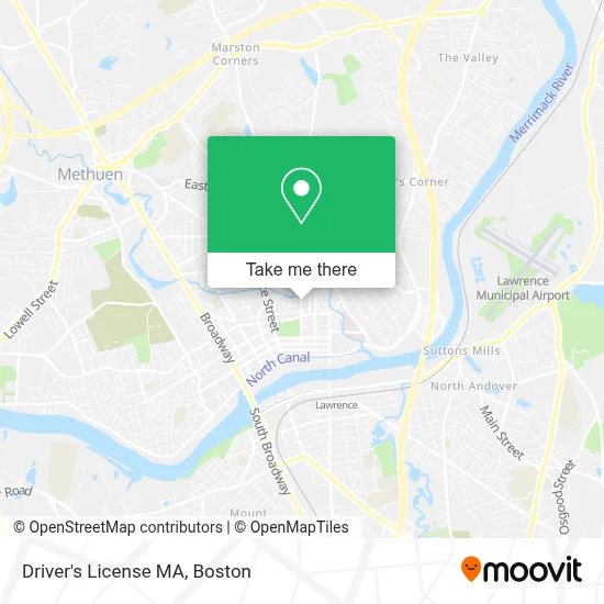 Driver's License MA map