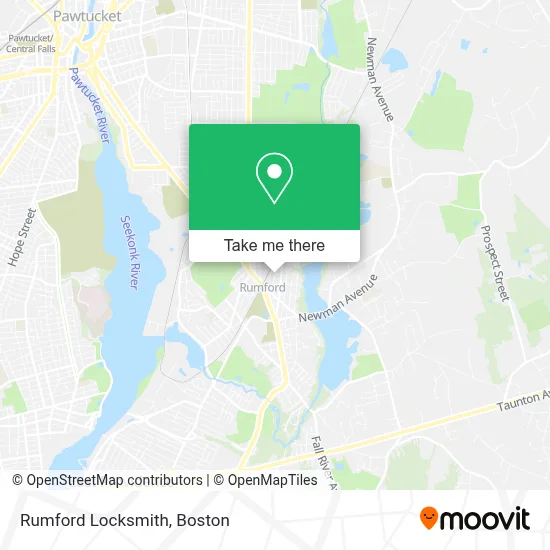 Rumford Locksmith map