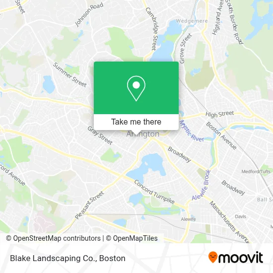 Blake Landscaping Co. map