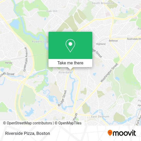 Riverside Pizza map