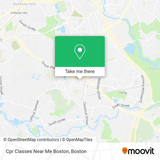 Cpr Classes Near Me Boston map