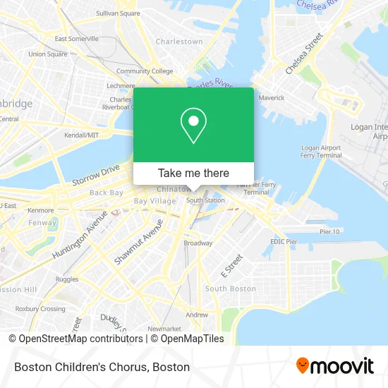 Boston Children's Chorus map