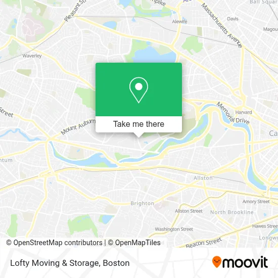 Lofty Moving & Storage map