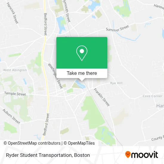 Ryder Student Transportation map