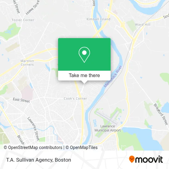 T.A. Sullivan Agency map