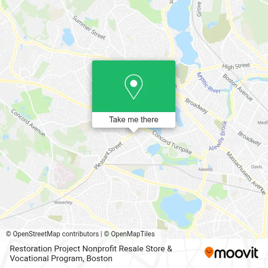 Restoration Project Nonprofit Resale Store & Vocational Program map