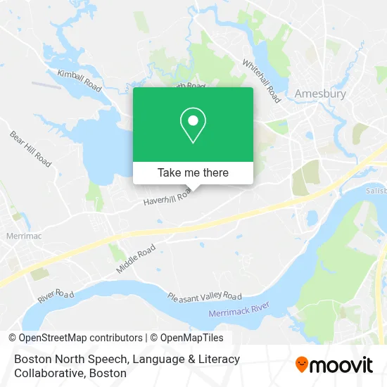 Boston North Speech, Language & Literacy Collaborative map