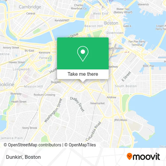 Dunkin' map