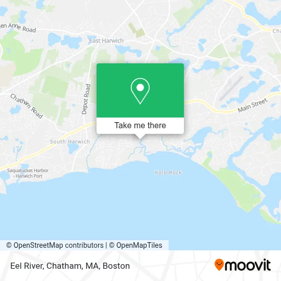 Eel River, Chatham, MA map