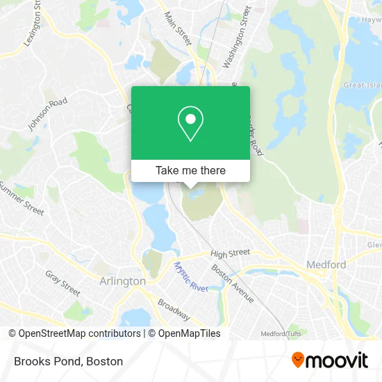 Brooks Pond map