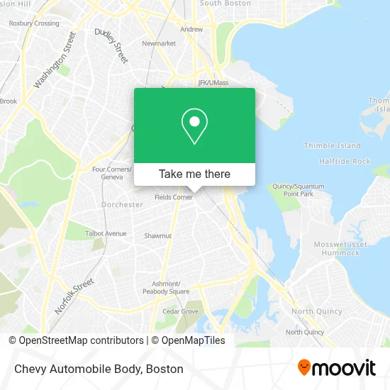 Chevy Automobile Body map