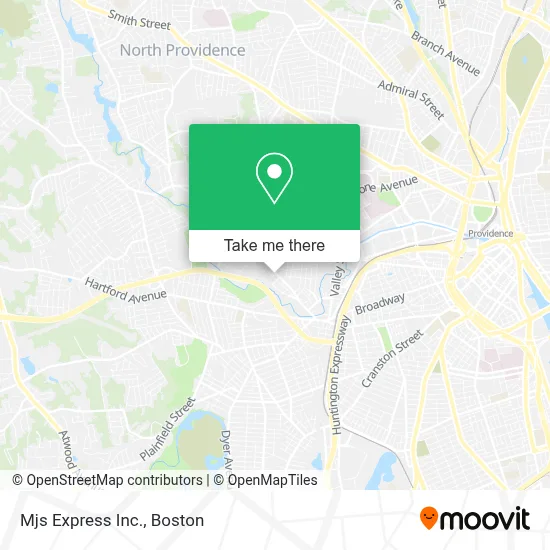Mjs Express Inc. map