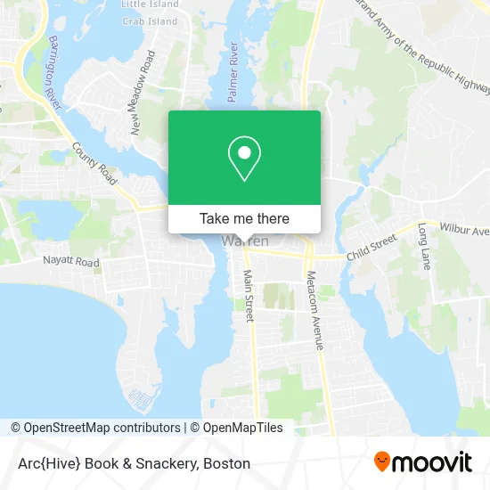 Arc{Hive} Book & Snackery map