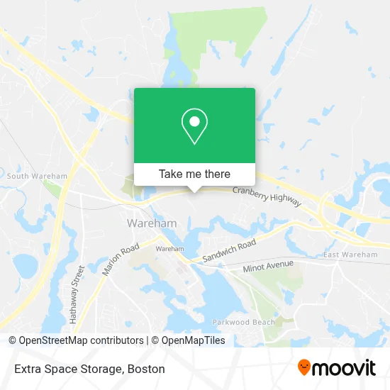 Extra Space Storage map