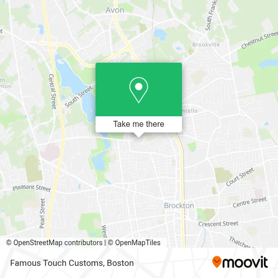 Famous Touch Customs map