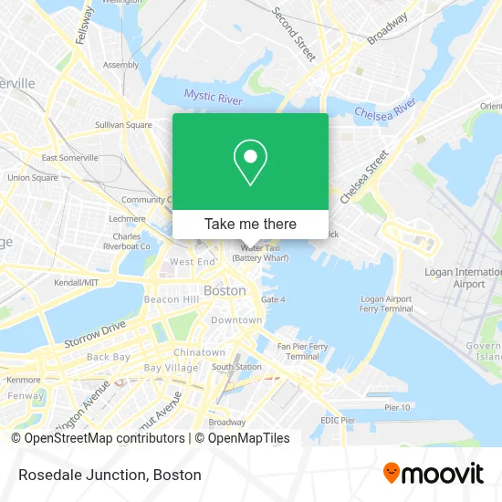Rosedale Junction map