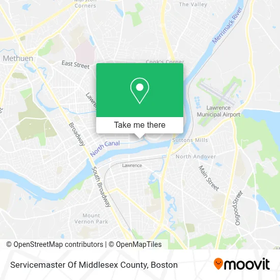 Servicemaster Of Middlesex County map