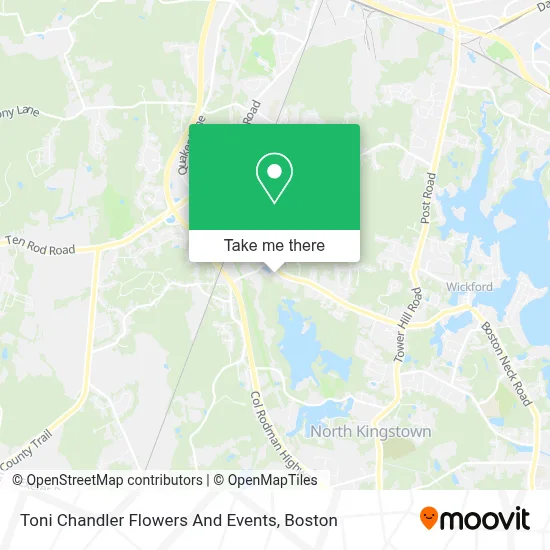 Toni Chandler Flowers And Events map