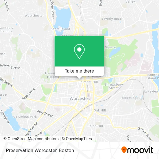 Preservation Worcester map
