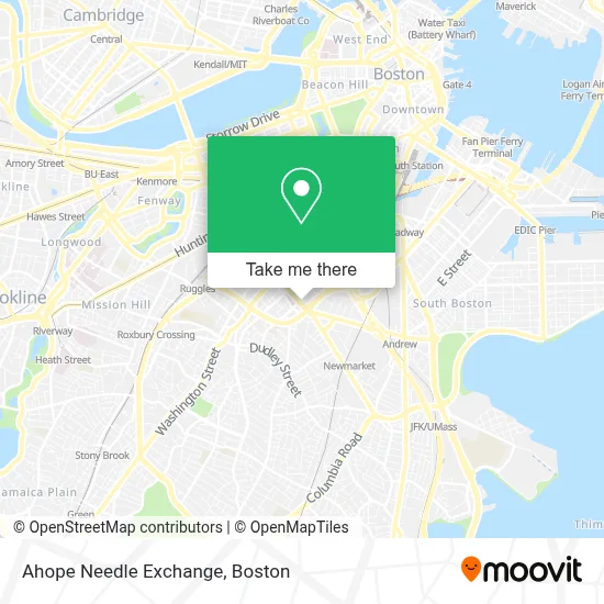 Ahope Needle Exchange map
