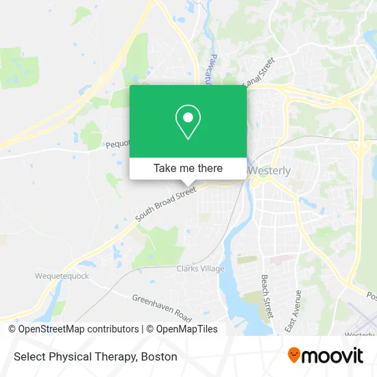 Select Physical Therapy map