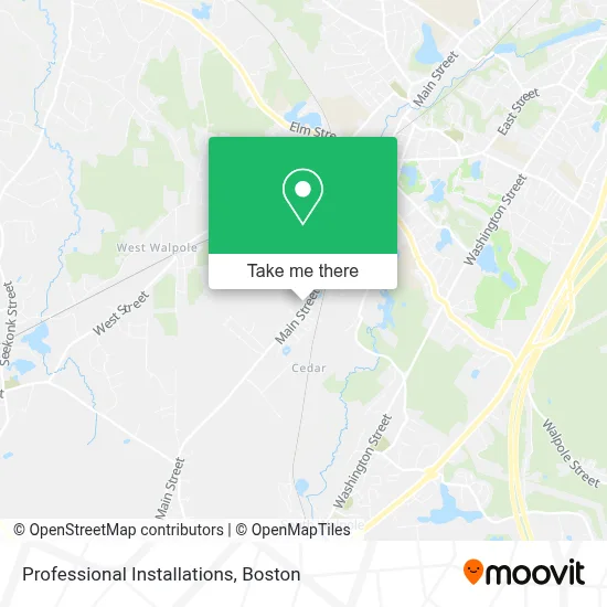 Professional Installations map