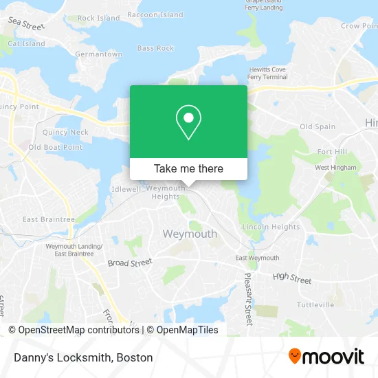 Danny's Locksmith map