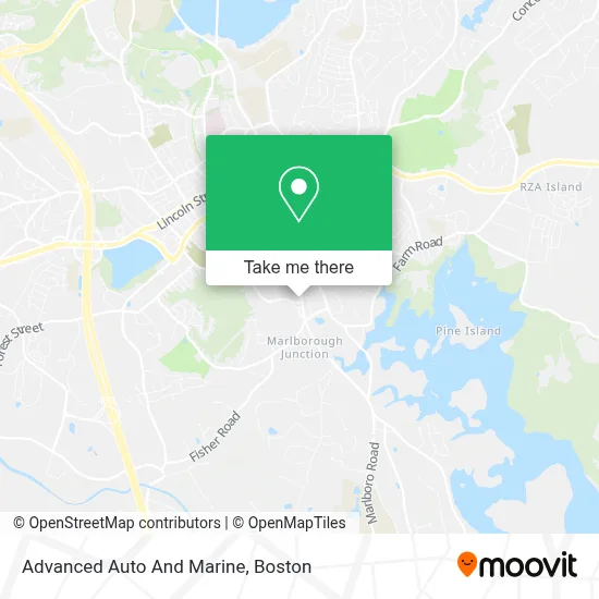 Advanced Auto And Marine map
