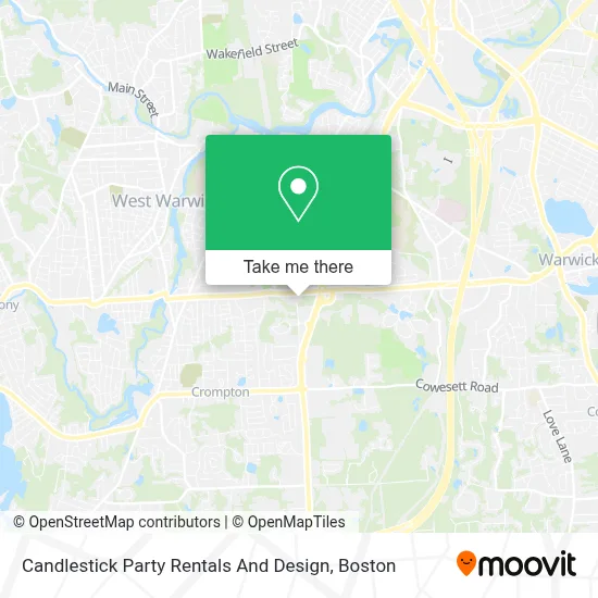 Candlestick Party Rentals And Design map