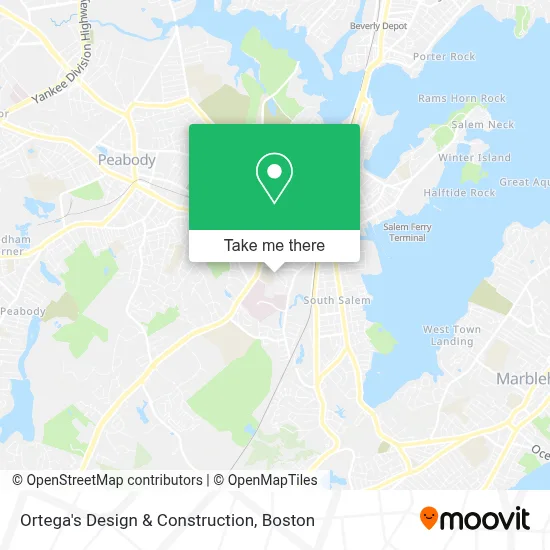Ortega's Design & Construction map