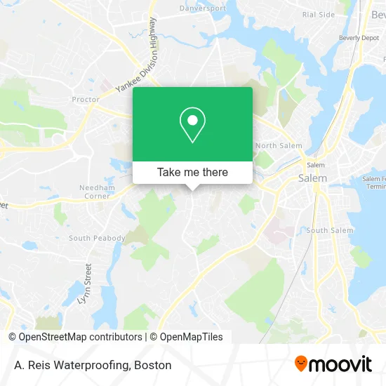 A. Reis Waterproofing map
