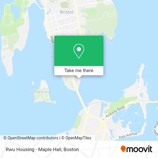 Rwu Housing - Maple Hall map