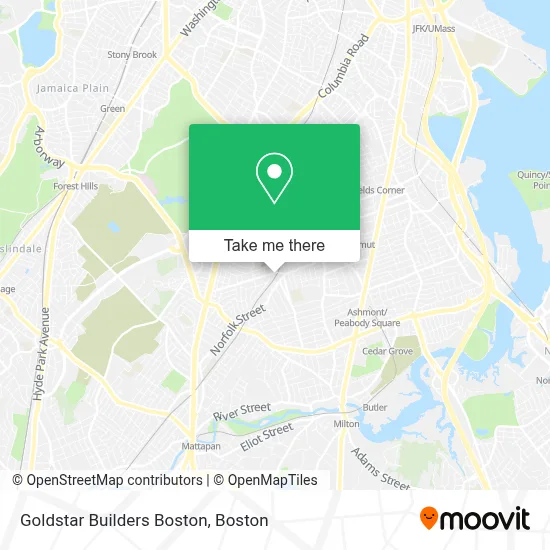 Goldstar Builders Boston map