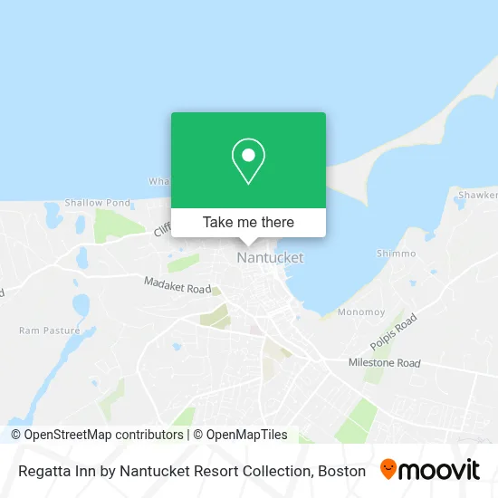 Regatta Inn by Nantucket Resort Collection map