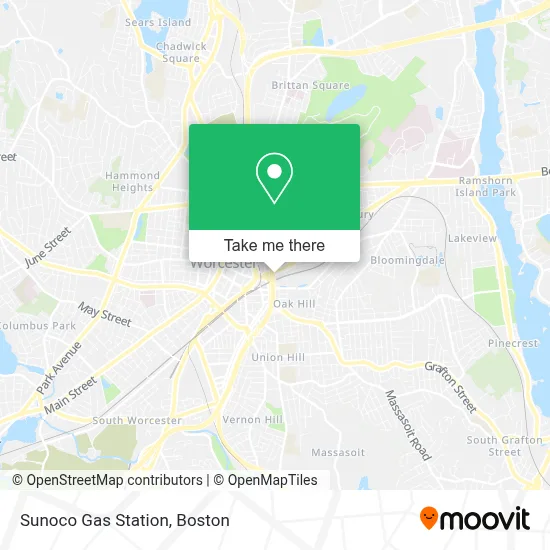 Sunoco Gas Station map