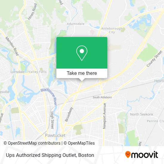 Ups Authorized Shipping Outlet map