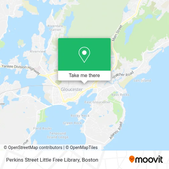 Perkins Street Little Free Library map