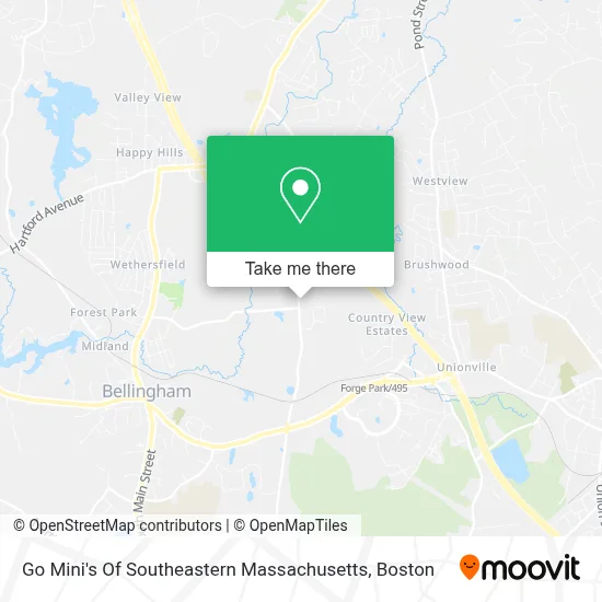 Go Mini's Of Southeastern Massachusetts map