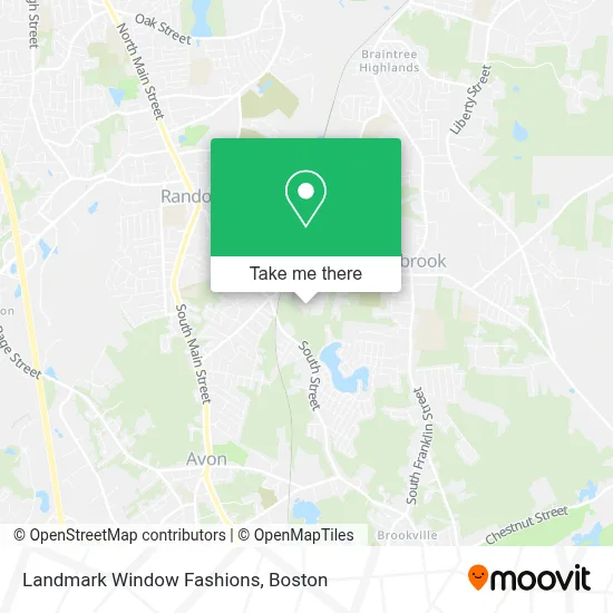 Landmark Window Fashions map