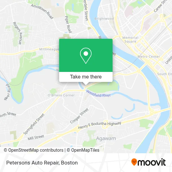 Petersons Auto Repair map