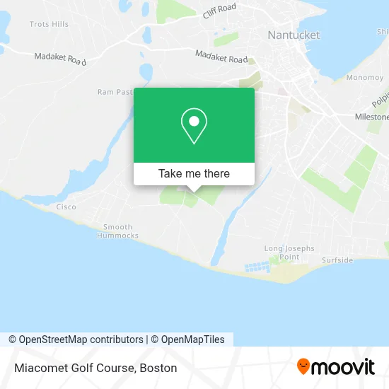 Miacomet Golf Course map