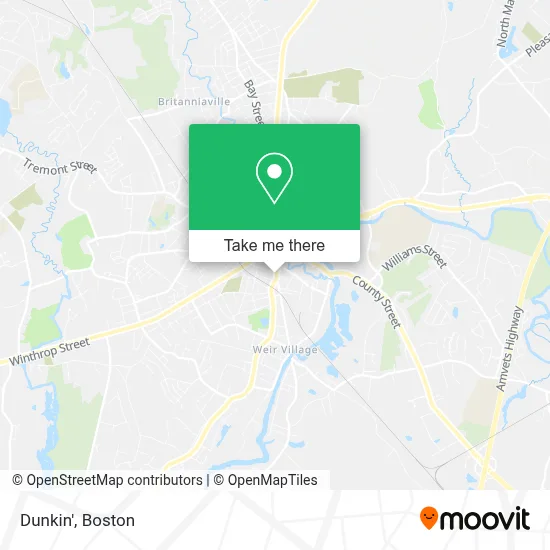 Dunkin' map