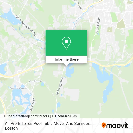 All Pro Billiards Pool Table Mover And Services map