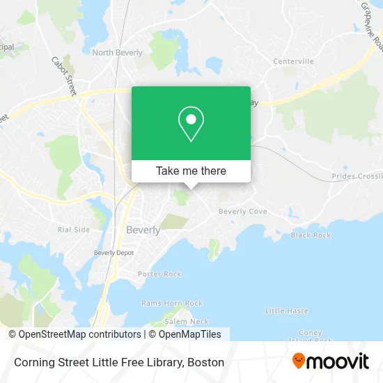 Corning Street Little Free Library map