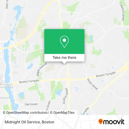 Midnight Oil Service map
