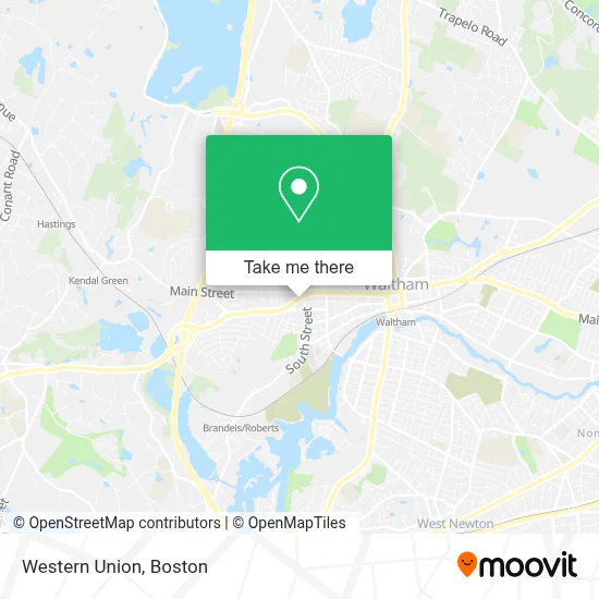 Western Union map