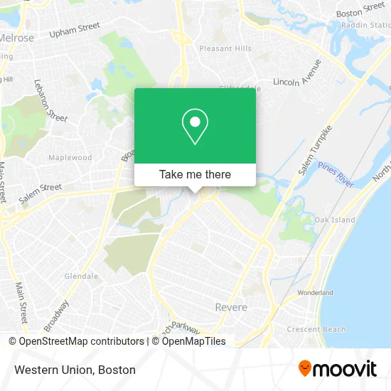Western Union map