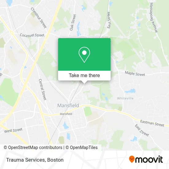 Trauma Services map