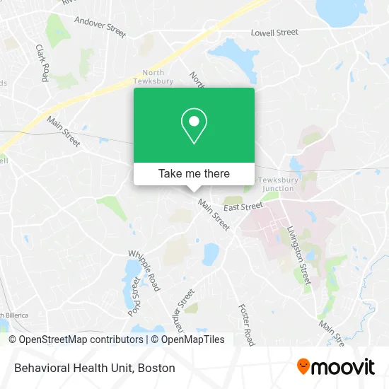Behavioral Health Unit map